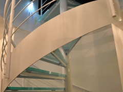 Piotrków - schody spiralne, balustrady metalowe